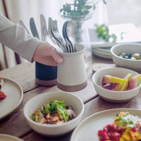 kinto ceramic tableware being used